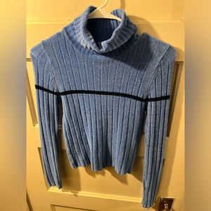 Vintage Blue Turtleneck Sweater